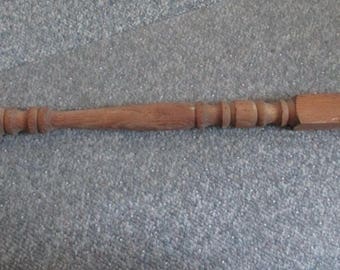 Antique Wood Architectural Salvage oak Baluster - Steampunk project - Estate find!