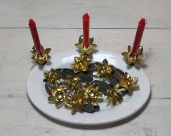 12 Vintage Candle Clips - Christmas - West Germany
