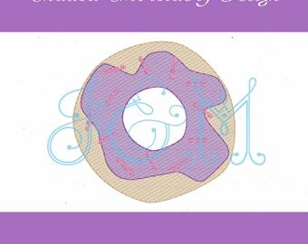 Shadow Single Donut Machine Embroidery Design