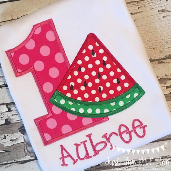 watermelon first birthday shirt