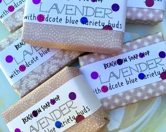 Lavender soap, handmade lavender soap, Hidcote blue lavender, Natural soap, bath and beauty, lavender flower soap, dye free soap