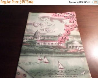 Save 25% Now Vintage 1952 National Cherry Blossom Festival Washington DC Booklet Program Complete w/Center Fold