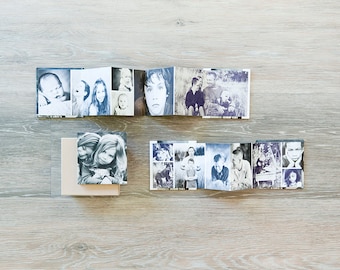 Minimalist Accordion Mini Book Set - Photoshop template download by Photographer Cafe
