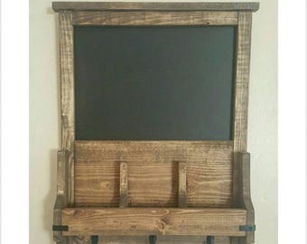 Mail Organizer - Wall Organizer - Command Center - Chalkboard - Memo Board - Command Station
