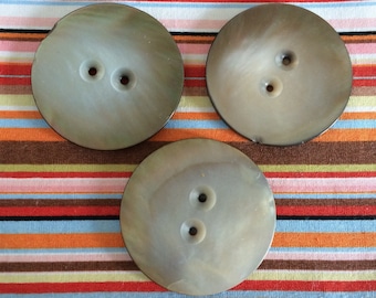 Vintage Mother of Pearl Buttons 44mm