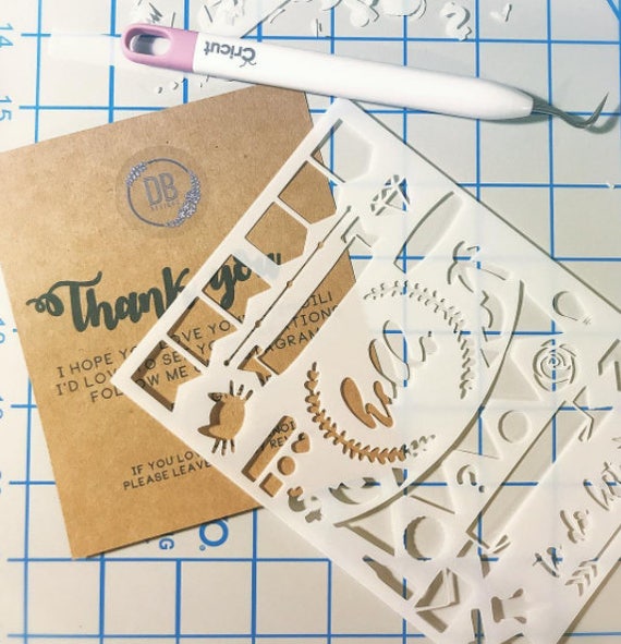 Journal Stencil from DrewBarnhartDesigns on Etsy Studio