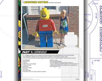 Tutorial: LEGO Child Costume Minifigure. DIY patterns and instructions PDF. Easily build a highly accurate replica. Instant download