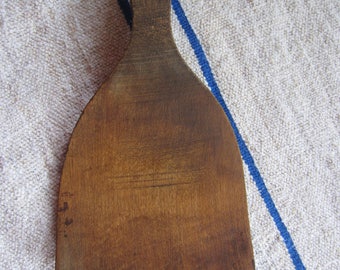 Vintage Wood Butter Paddle/ Antique Wood Butter Paddle/ Farmhouse Kitchen/ Wood Utensil/Primitive Wood Butter Spoon/ Collectible/Wood Scoop