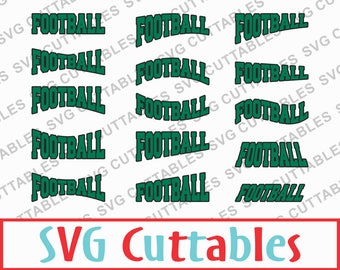 Football SVG, DXF, EPS, set of 30 Football layouts, Vector, Digital Cut file