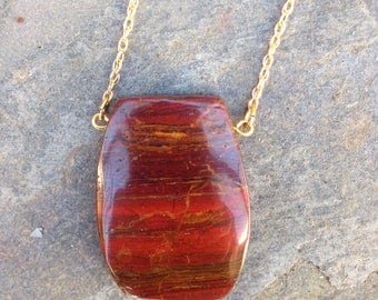 Natural Jasper Pendant / Jasper necklace