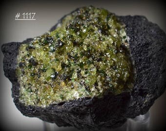 Dunite (Olivinite) in Vesicular Basalt Lava from Hebei,Province, China - Rock and Mineral Collectible