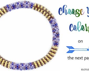 Nepal Roll On Bracelet CUSTOM MADE, Glass Bead Nepal Bracelet, Beaded Bracelet, Friendship Bracelet, Bangle Bracelet, Personalized Bracelet