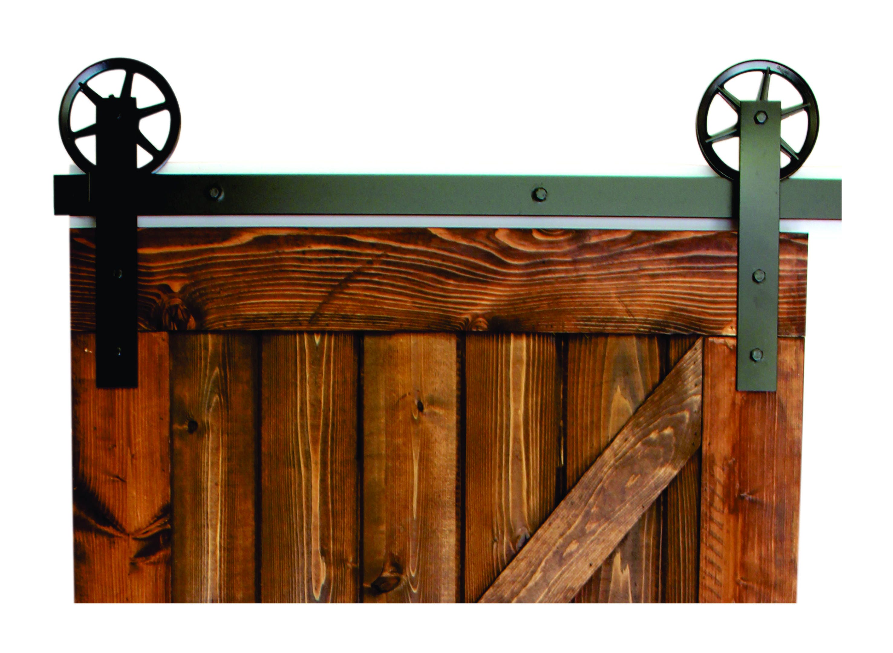vintage flat sliding barn door hardware raw steel 100% steel