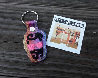 Surfer Beard Dude Man Kawaii Key Chain