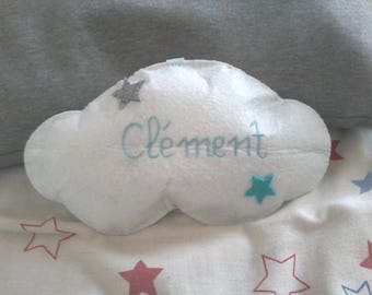 Customizable battery operated cloud Nightlight pillow