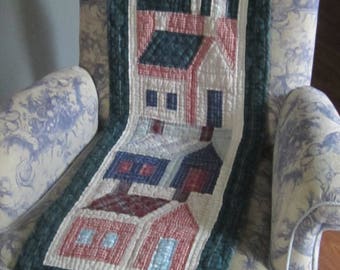 What a Great Piece! A Schoolhouse Decorator Quilt 17X70"