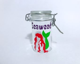 little mermaid stash jar. disney adult gifts. weed jars. medical marijuana stash jars. gifts for stoners. nug jar secure airtight jar.