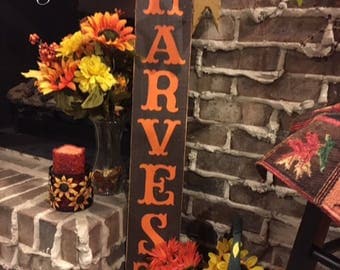 Harvest sign. Fall decor. Fall decorations. Fall signs Thanksgiving decorations Thanksgiving decor Autumn decor Signs for fall. Autumn decor