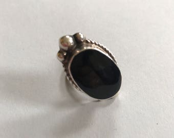 Vintage Southwestern Onyx Ring