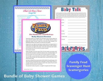baby shower family feud printable