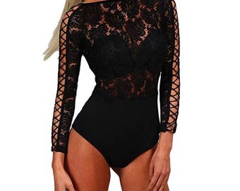 Floral Widow Bodysuit (Ships 8/15)