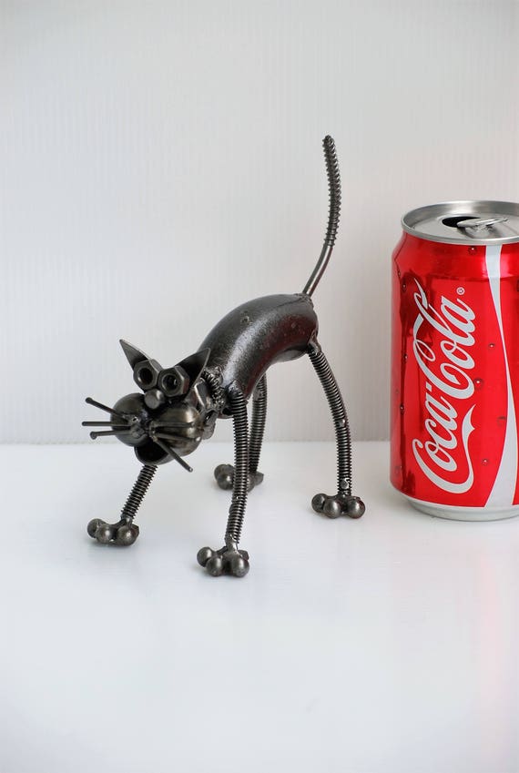 metal cat figurine