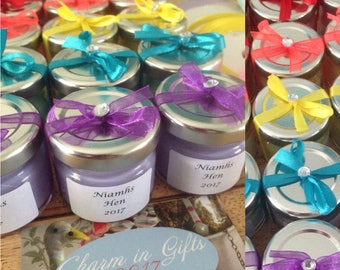 15 Mini candles, hen party gift, wedding favours, baby showers gift, stocking filler, personalised candles, assorted candles,