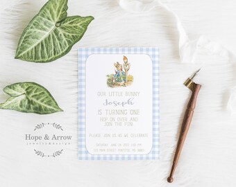 Peter Rabbit Birthday Invitation, peter Rabbit Party, Children's Birthday Invitation, Digital Invitation, Peter Rabbit Birthday Invite