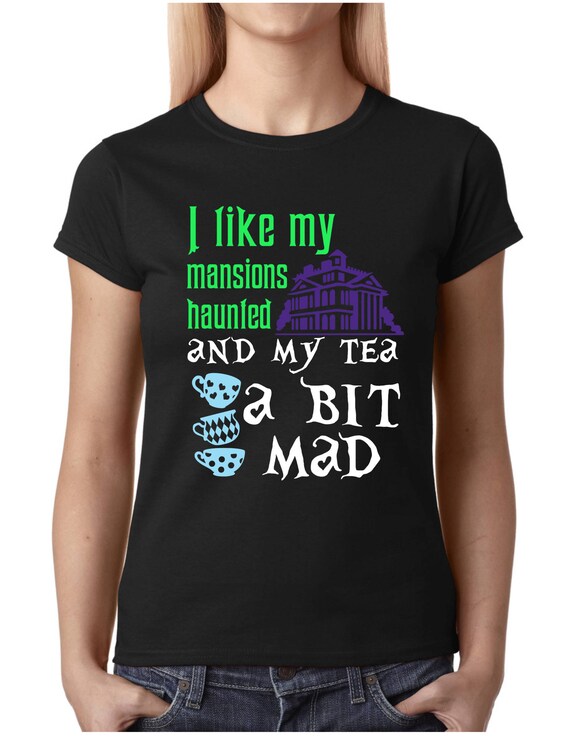 Haunted Mansion Shirt Alice Shirt Wonderland Mad Hatter