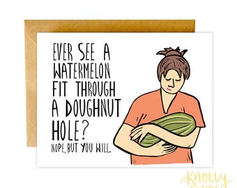 Funny New Baby Card, Funny Pregnancy Card, Funny Watermelon Card, Pregnancy Card, Baby Shower Card, Baby Shower Funny, Funny Baby Cards