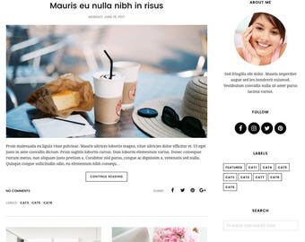Blogger Template Responsive, Blogger Theme, Premade Blogger Templates, Blogspot Template Minimal, Blogger Blog - Velvet