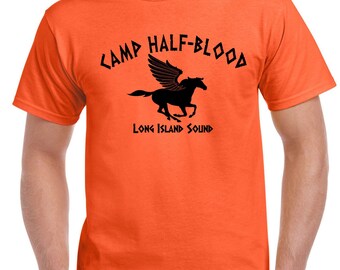 Camp Half-Blood Unisex Crewneck Sweatshirt - Soft Orange Pullover For Percy Jackson Fans