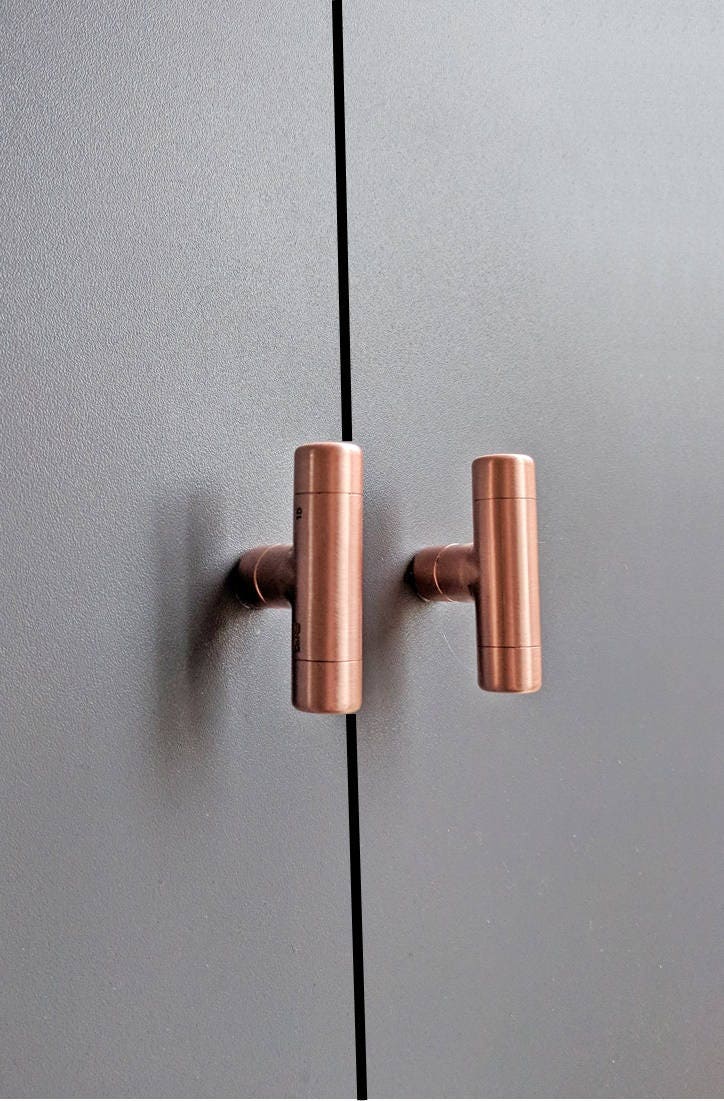 copper knobs and pulls