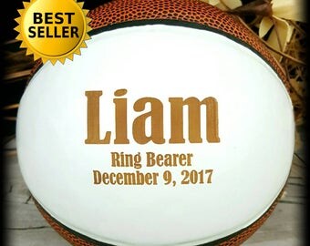 Ring Bearer Gift, Engraved Basketball, Mini Basketball, Groomsmen, Engraved Gift, Christmas Gift, Sports, Keepsake