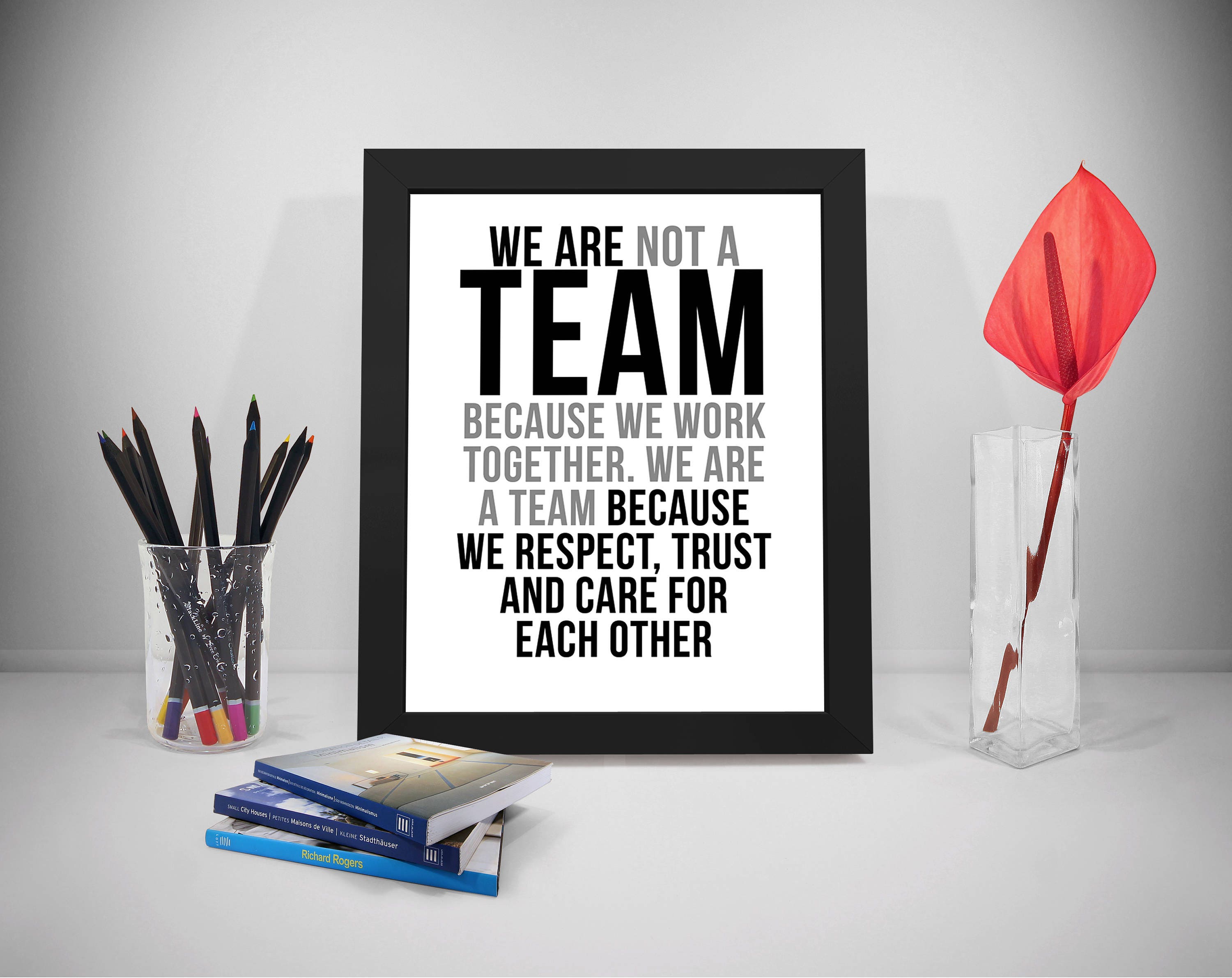 Image result for we are not a team because we work together