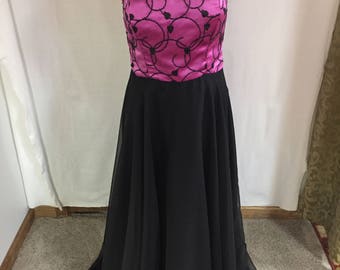 4853b Powder Pink Draped Chiffon Strapless Dress main image 1