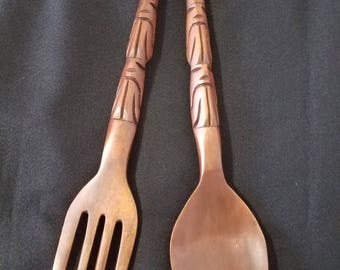 Large Fork And Spoon Wall Decor fork and spoon wall decor | etsy Large Fork And Spoon Wall Decor fork and spoon wall decor | etsy
