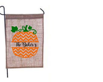 Fall Garden Flag, Garden Flag, Burlap Flag, Holiday Flag, Burlap Garden Flag, Fall Flag, Thanksgiving, Gardening, Garden, Outdoors