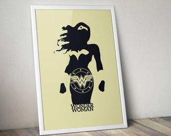 Wonder Woman Wall Art wonder woman art | etsy Wonder Woman Wall Art wonder woman art | etsy