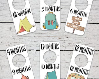 Printable Nursery Drawer Labels Camping Nursery Theme