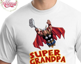 DIGITAL FILE , Grandpa Birthday Shirt DIY , Iron On Transfer , Grandpa Iron On Transfer , The Avengers Birthday Shirt , Grandpa T Shirt