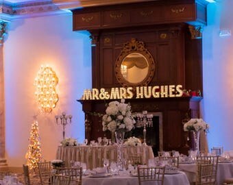 Wedding Marquee Lights/ Light up Names/ Wedding Lights Decor/ Marquee Letter Lights/Personalized Name Light/ Light up Letters
