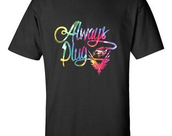 NEW Logan Paul Always Plug Logo Tie Dye Unique Design Custom For T-shirt Gildan Men's & Women's S M L XL 2XL 3XL Clothing Tshirt T Shirt