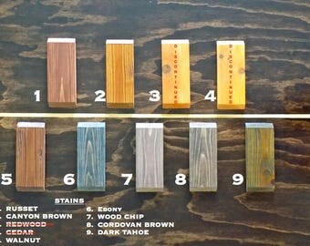 Shutter Stain Samples