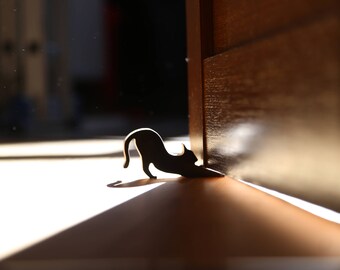 Door stopper Door stop Cat doorstop Doorstop Door holder Hold the door Hodor Cat door Door hold Wood door stop Door decor Door wedge Hinges