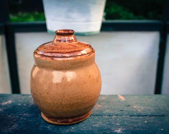 Stoneware Lidded Jar