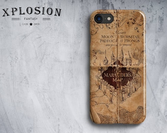 Marauder's Map IPhone Case, Harry Potter Iphone Case, iPhone 4, 5/5S, 6/6S, 6 Plus/6S Plus, Samsung S3, S4, S5, S6, S6, 6edge