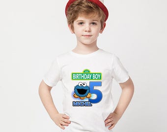 Cookie Monster Birthday Shirt,Cookie Monster Custom Shirt,Personalized Cookie Monster Shirt,Cookie Monster family shirts,Birthday t-shirts