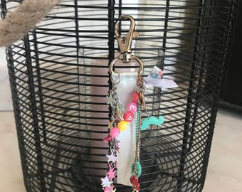 Key ring / pastel bag charm
