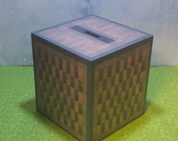 15 Off Coupon On Minecraft Inspired Jukebox Money Box By Wowondersofwood Etsy Coupon Codes